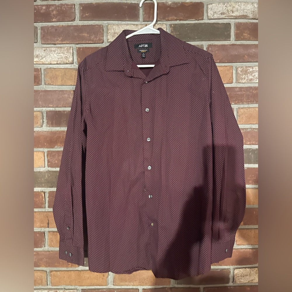 Apt.9 Slim Fit Premier Flex Dress Shirts size 16 34/35 Button Up Mens